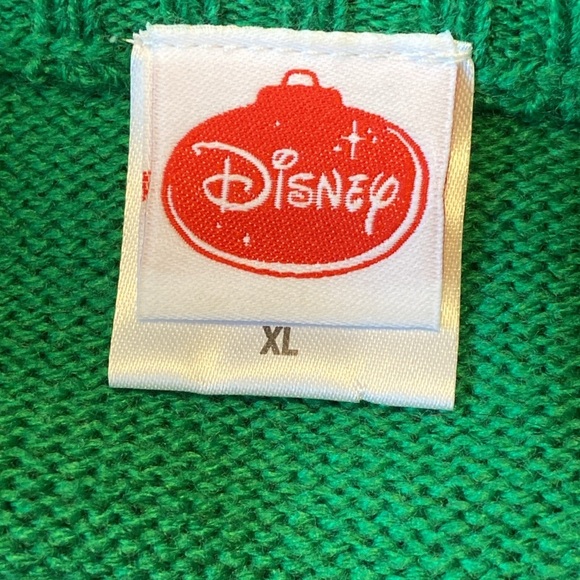 Disney Christmas Mickey MouseSweater Pullover Ribbed Knit Long Sleeve Holiday XL - Picture 6 of 10
